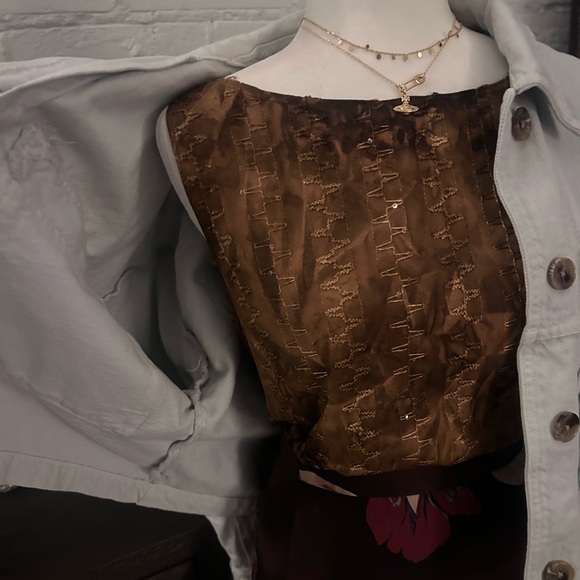 Zara Crop Denim Jacket - Picture 2 of 5